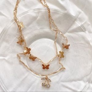 NEW IN! cherry charm layered necklace (buy 1 get two free!!!)